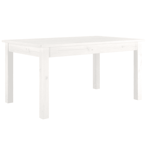 Mesa de Centro, Mesa baixa, 80x50x40 cm madeira de pinho maciça branco