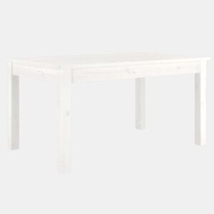 Mesa de Centro, Mesa baixa, 80x50x40 cm madeira de pinho maciça branco