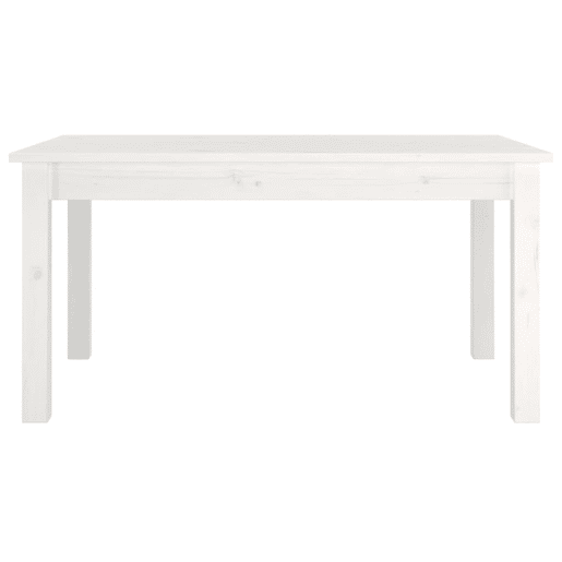 Mesa de Centro, Mesa baixa, 80x50x40 cm madeira de pinho maciça branco