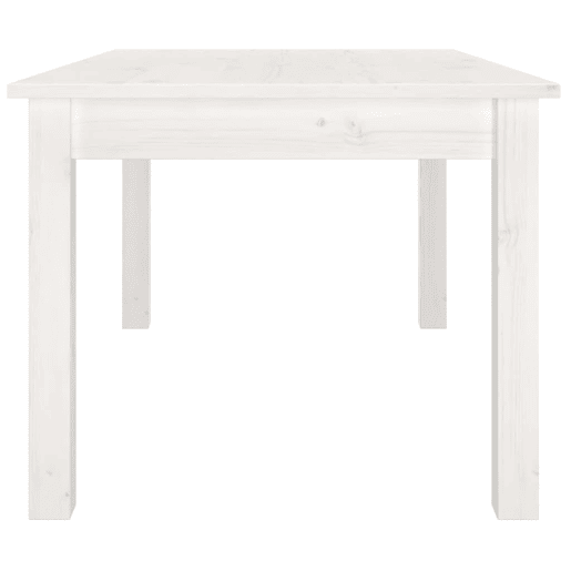Mesa de Centro, Mesa baixa, 80x50x40 cm madeira de pinho maciça branco