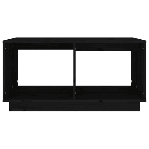 Mesa de Centro, Mesa baixa, 80x50x40 cm madeira de pinho maciça preto