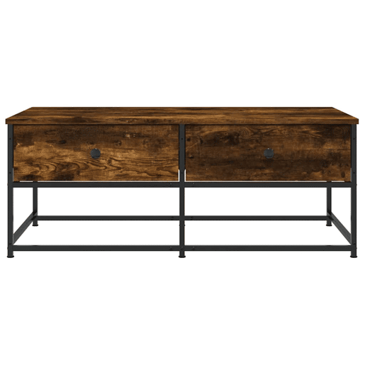 Mesa de Centro, Mesa baixa, 100x51x40 cm derivados madeira carvalho fumado