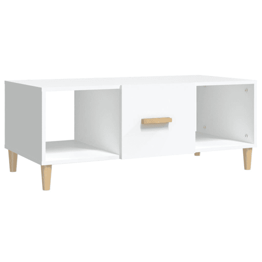 Mesa de Centro, Mesa baixa, 102x50x40 cm madeira processada branco