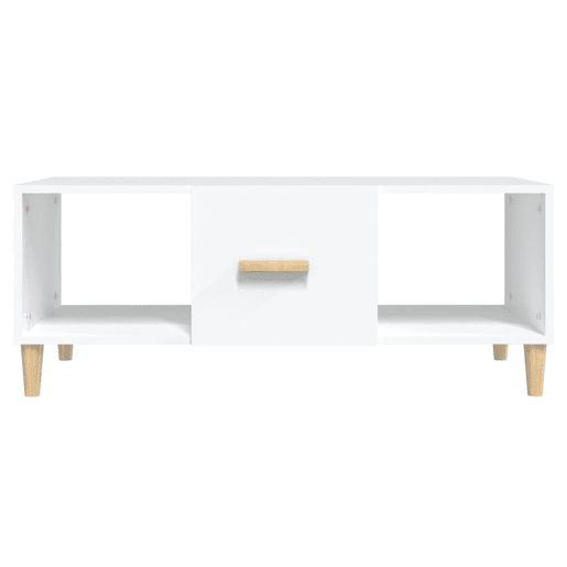 Mesa de Centro, Mesa baixa, 102x50x40 cm madeira processada branco