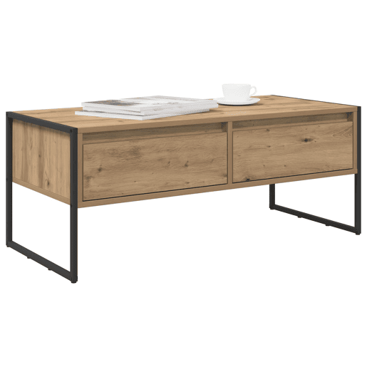 Mesa de Centro, Mesa baixa, com gaveta Carvalho Artesanal 100 x 46 x 40 cm