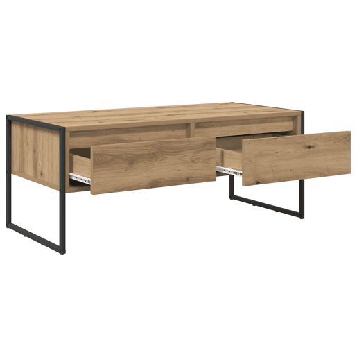 Mesa de Centro, Mesa baixa, com gaveta Carvalho Artesanal 100 x 46 x 40 cm