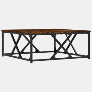 Mesa de Centro, Mesa baixa, 70x70x30 cm derivados de madeira carvalho fumado
