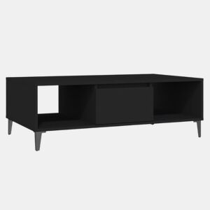 Mesa de Centro, Mesa baixa, 103,5x60x35 cm derivados de madeira preto