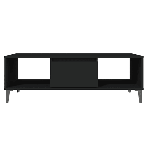 Mesa de Centro, Mesa baixa, 103,5x60x35 cm derivados de madeira preto