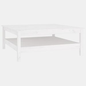 Mesa de Centro, Mesa baixa, branca 100x100x40 cm madeira maciça pinho