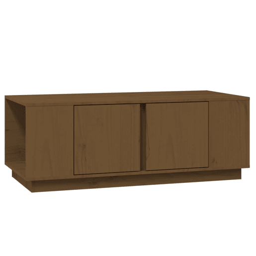 Mesa de Centro, Mesa baixa, 110x50x40cm madeira de pinho maciça castanho mel