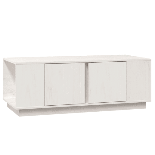Mesa de Centro, Mesa baixa, 110x50x40 cm pinho maciço branco