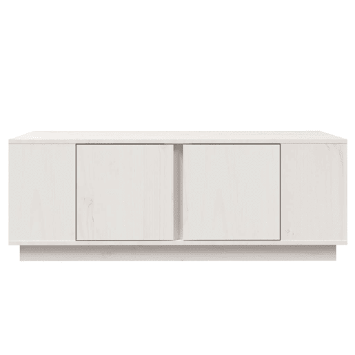Mesa de Centro, Mesa baixa, 110x50x40 cm pinho maciço branco
