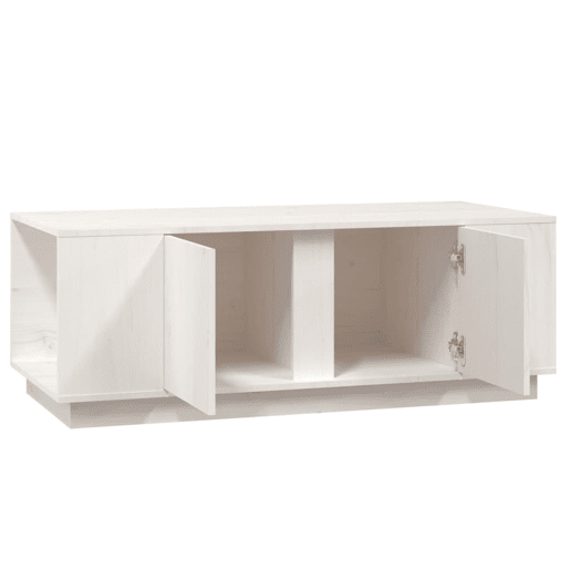 Mesa de Centro, Mesa baixa, 110x50x40 cm pinho maciço branco