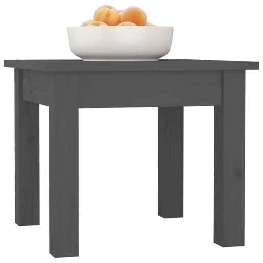 Mesa de Centro, Mesa baixa, 35x35x30 cm madeira de pinho maciça cinzento