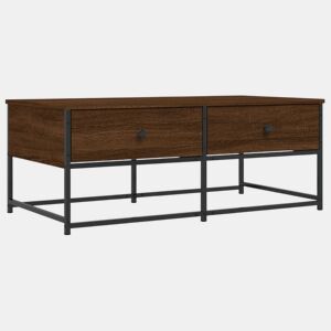 Mesa de Centro, Mesa baixa, 100x51x40 cm derivados madeira carvalho castanho