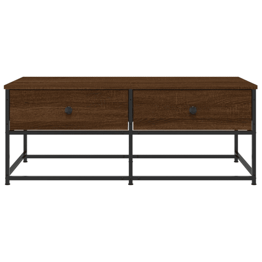Mesa de Centro, Mesa baixa, 100x51x40 cm derivados madeira carvalho castanho