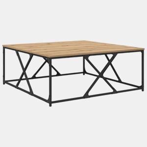 Mesa de Centro, Mesa baixa, Carvalho Artesanal 100 x 100 x 40 cm