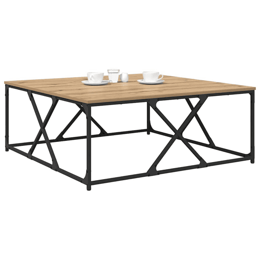 Mesa de Centro, Mesa baixa, Carvalho Artesanal 100 x 100 x 40 cm