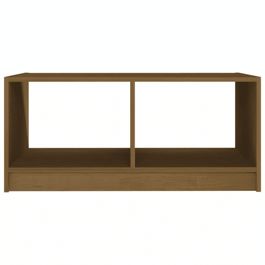 Mesa de Centro, Mesa baixa, 75x50x33,5 cm pinho maciço castanho mel