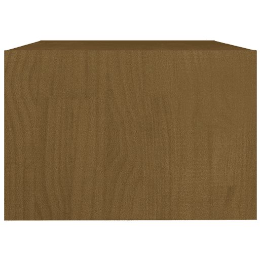 Mesa de Centro, Mesa baixa, 75x50x33,5 cm pinho maciço castanho mel