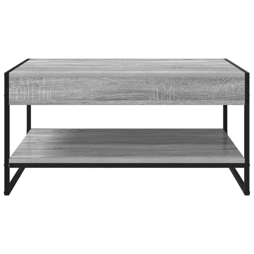 Mesa de Centro, Mesa baixa, Cinza Sonoma 80 x 50 x 40 cm Madeira processada