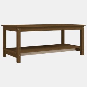 Mesa de Centro, Mesa baixa, 110x55x45 cm pinho maciço castanho mel