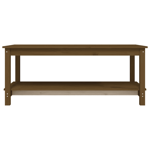 Mesa de Centro, Mesa baixa, 110x55x45 cm pinho maciço castanho mel