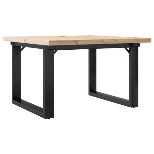 Mesa de Centro, Mesa baixa, estrutura em O 70x70x40,5 cm pinhoaço