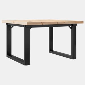 Mesa de Centro, Mesa baixa, estrutura em O 70x70x40,5 cm pinhoaço
