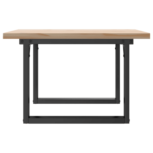 Mesa de Centro, Mesa baixa, estrutura em O 70x70x40,5 cm pinhoaço