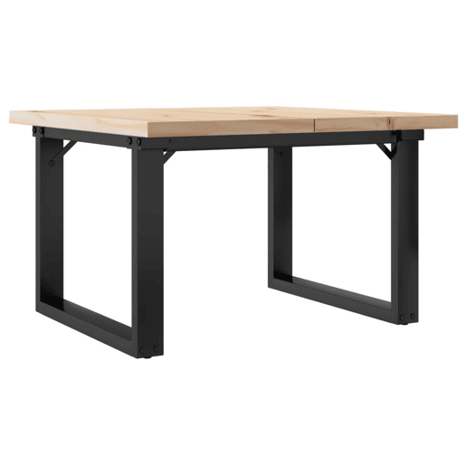 Mesa de Centro, Mesa baixa, estrutura em O 70x70x40,5 cm pinhoaço