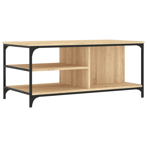 Mesa de Centro, Mesa baixa, 100x50x45 cm derivados madeira carvalho sonoma