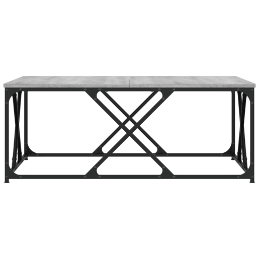 Mesa de Centro, Mesa baixa, 100x100x40 cm derivados de madeira cinza sonoma