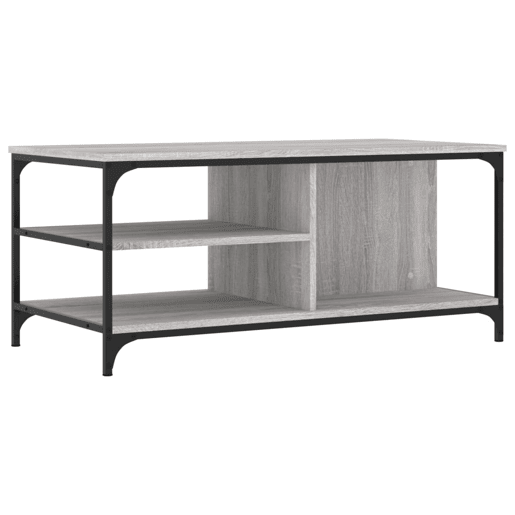 Mesa de Centro, Mesa baixa, 100x50x45 cm derivados madeira cinzento sonoma