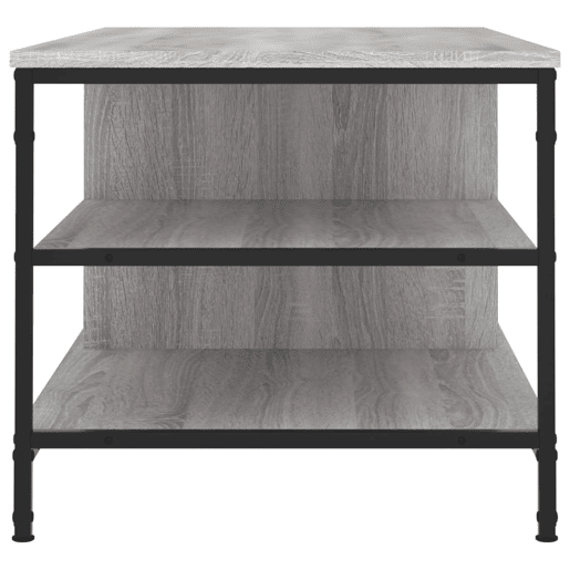 Mesa de Centro, Mesa baixa, 100x50x45 cm derivados madeira cinzento sonoma