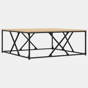 Mesa de Centro, Mesa baixa, 100x100x40 cm derivados madeira carvalho sonoma