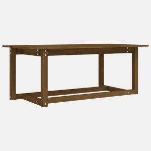 Mesa de Centro, Mesa baixa, 110x55x45 cm pinho maciço castanho mel