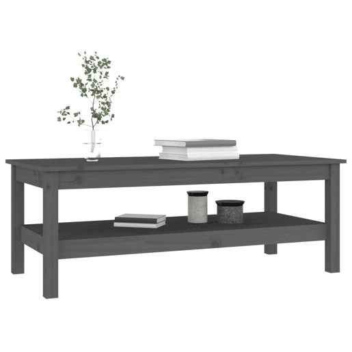 Mesa de Centro, Mesa baixa, 110x50x40 cm pinho maciço cinza