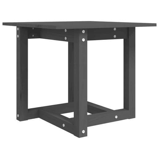 Mesa de Centro, Mesa baixa, 50x50x45 cm madeira de pinho maciça cinzento