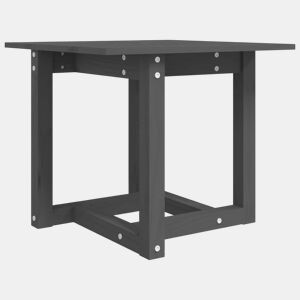 Mesa de Centro, Mesa baixa, 50x50x45 cm madeira de pinho maciça cinzento
