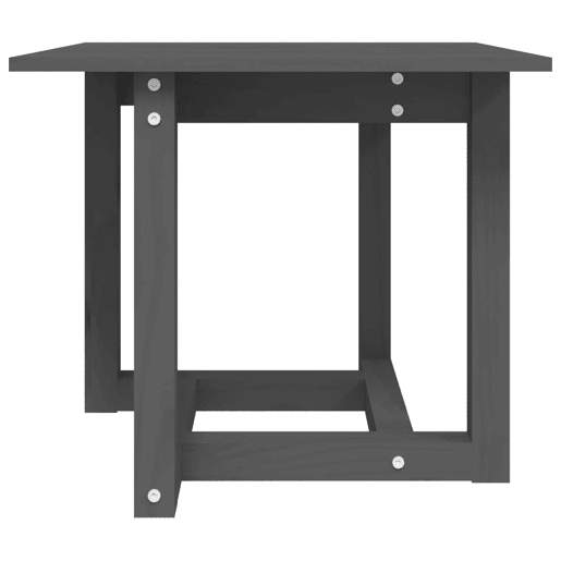 Mesa de Centro, Mesa baixa, 50x50x45 cm madeira de pinho maciça cinzento