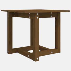 Mesa de Centro, Mesa baixa, 50x50x45 cm pinho maciço castanho mel