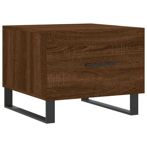 Mesa de Centro, Mesa baixa, 50x50x40 cm derivados madeira carvalho castanho