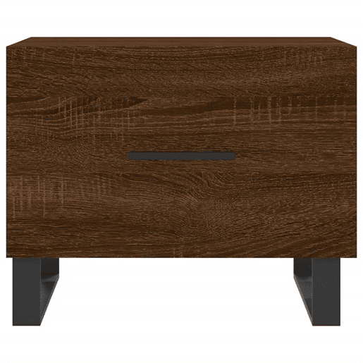 Mesa de Centro, Mesa baixa, 50x50x40 cm derivados madeira carvalho castanho