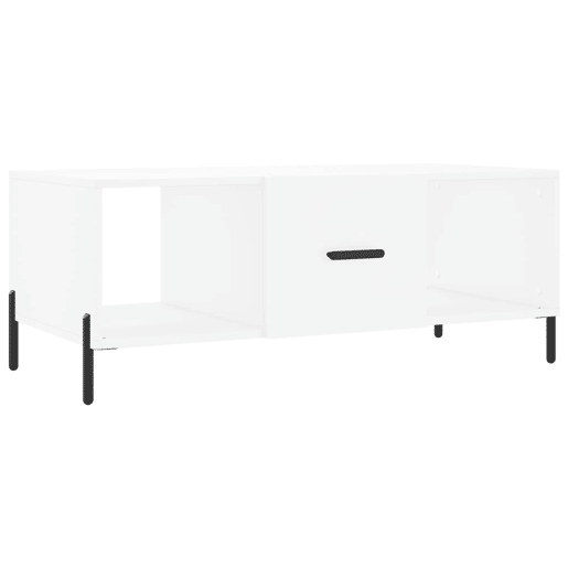Mesa de Centro, Mesa baixa, 102x50x40 cm madeira processada branco
