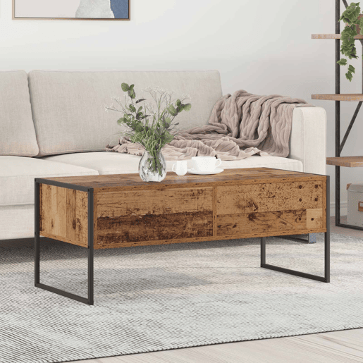 Mesa de Centro, Mesa baixa, com gaveta Madeira Antiga 100 x 46 x 40 cm