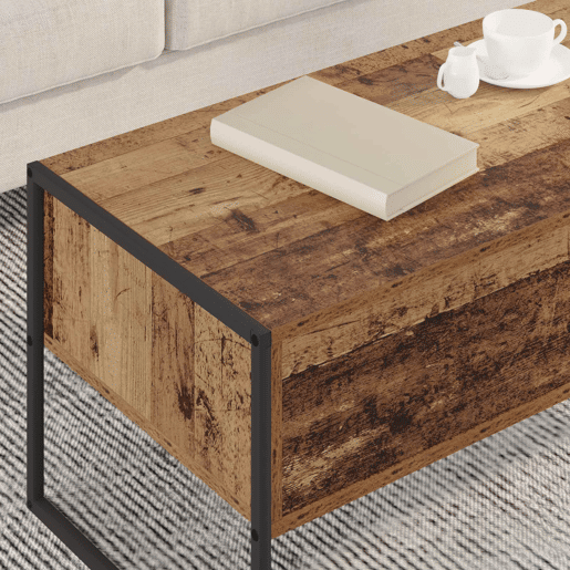 Mesa de Centro, Mesa baixa, com gaveta Madeira Antiga 100 x 46 x 40 cm