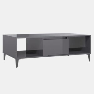Mesa de Centro, Mesa baixa, derivados de madeira cinza brilhante