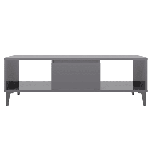Mesa de Centro, Mesa baixa, derivados de madeira cinza brilhante